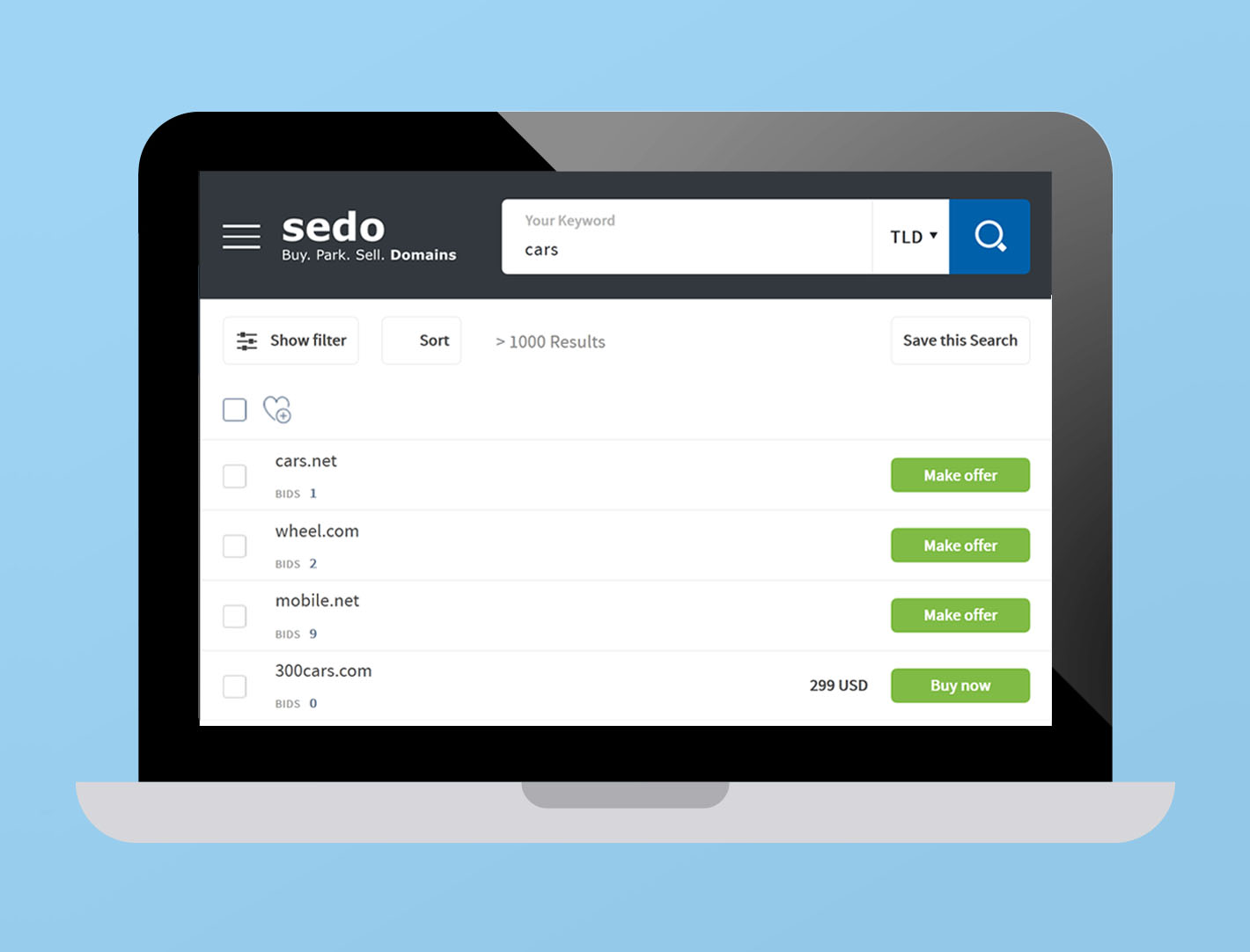Sedo Search